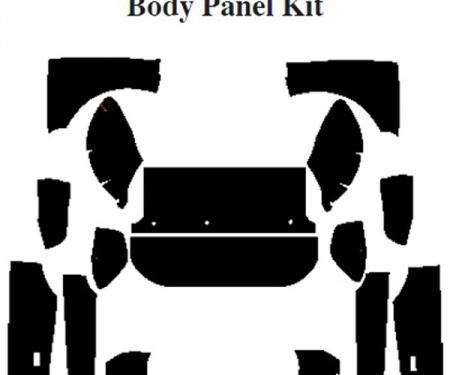 Camaro Insulation, QuietRide, AcoustiShield, Body Panel Kit, Coupe, T-Top, 1975-1981