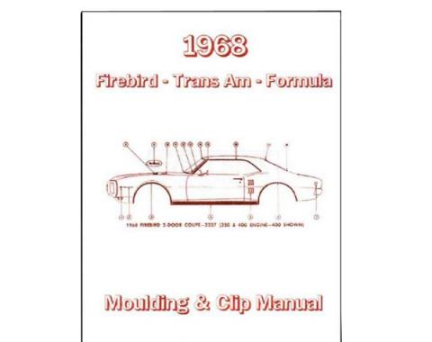 Firebird Molding And Clip Manual, 1968