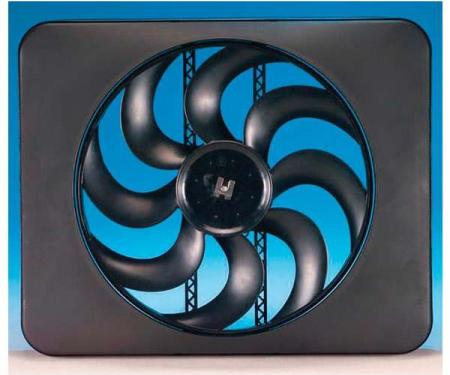 Camaro Engine Cooling Fan Kit, Electric, Universal, Single, 3300 CFM, Black Magic X-Treme, Flex-a-lite, 1967-2014