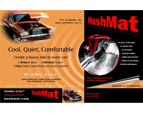 Hushmat Ultra Insulation, Floor Pan, For Chevy S-10 & GMC S-15, 1982-2004