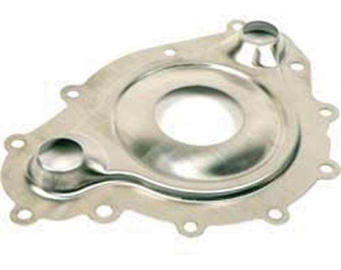 Firebird Timing & Water Pump Plate, Stainless Steel, 1969-1981