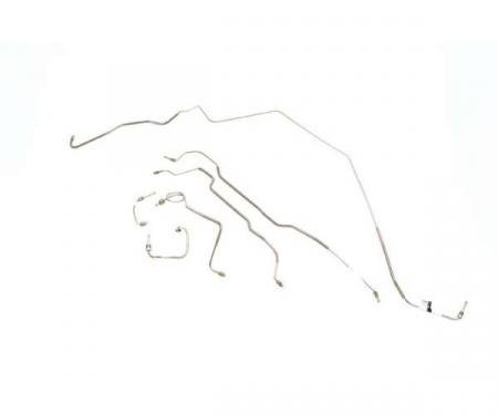 Camaro Disc Brake Line Set, Power, Standard Fittings, Steel1986-1988