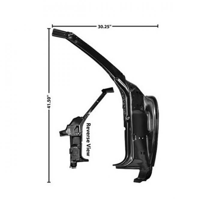 Camaro Door Frame, Inner, Right, 1968