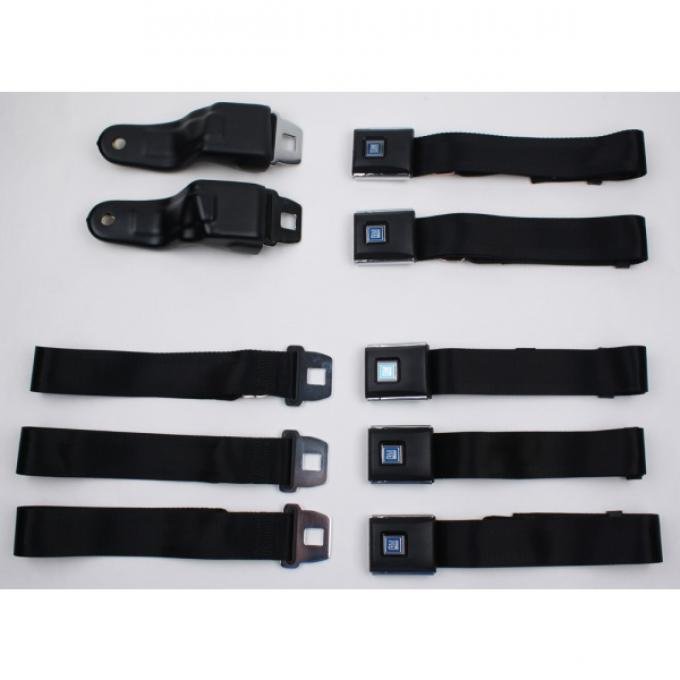 Camaro Seat Belt Set, Replacement Style, Front & Rear, 1967-1969