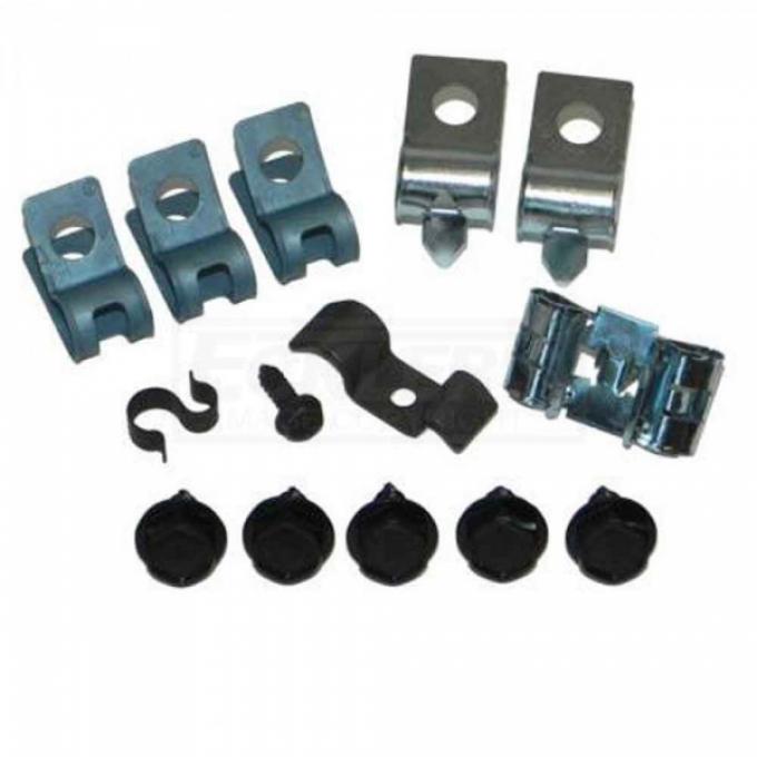 Trans Am Fuel Line Clips, 3/8, For Cars WIthout Return Line, 1982-1992
