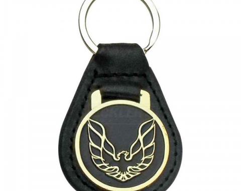 Firebird Key Ring, Black With Gold Logo