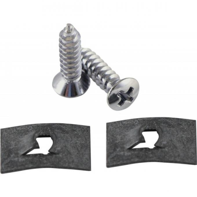 Redline Restomotive® 1967-1969 Camaro / Firebird Console Front Side Bracket Mounting Screw Set