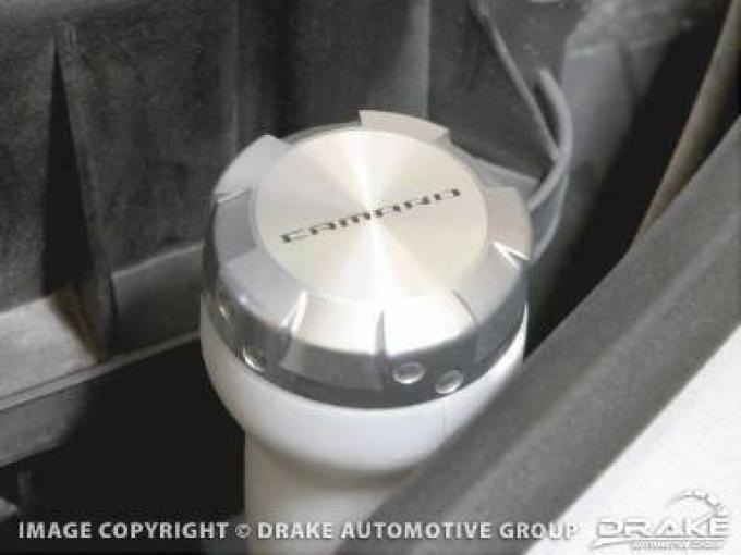 Drake Muscle 2010 Chevrolet Camaro 2010-14 Camaro Washer Reservoir Cap Cover-Billet CA-120006-BL