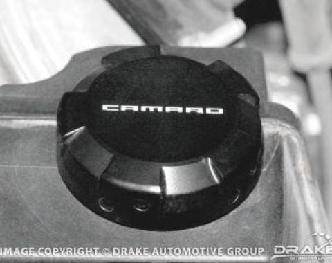 Drake Muscle 2010-2014 Chevrolet Camaro 2010-13 Camaro Power Steering Reservoir Cap Cover-Black CA-120007-BLK