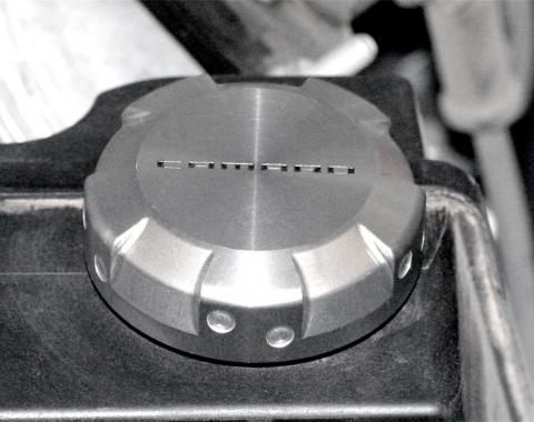 Drake Muscle 2010-2014 Chevrolet Camaro Power Steering Reservoir Cap Cover CA-120007-BL