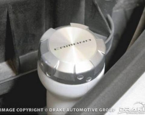 Drake Muscle 2010 Chevrolet Camaro 2010-14 Camaro Washer Reservoir Cap Cover-Billet CA-120006-BL