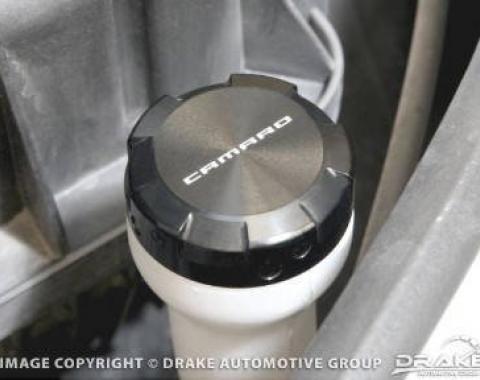 Drake Muscle 2010 Chevrolet Camaro 2010-14 Camaro Washer Reservoir Cap Cover-Black CA-120006-BLK