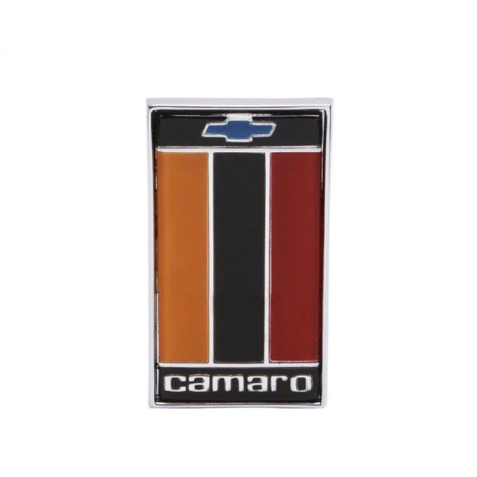 Trim Parts 75-77 Camaro Rear Emblem Assembly, Orange, Black, Red, Each 6839