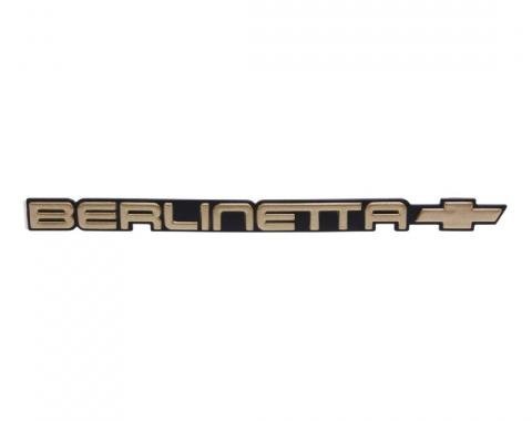 Trim Parts 85-86 Camaro Rear Panel Emblem, Berlinetta, Each 6997