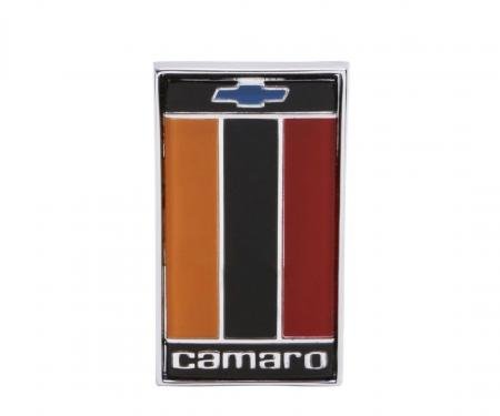 Trim Parts 75-77 Camaro Rear Emblem Assembly, Orange, Black, Red, Each 6839