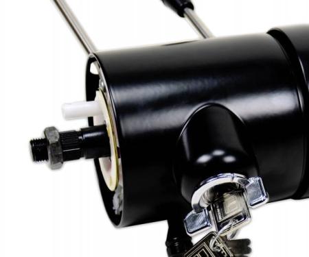 ididit Universal 22 1/4" 9-bolt Tilt/Tele, Column Shift w/Ignition, Black Powder Coat 1590300051