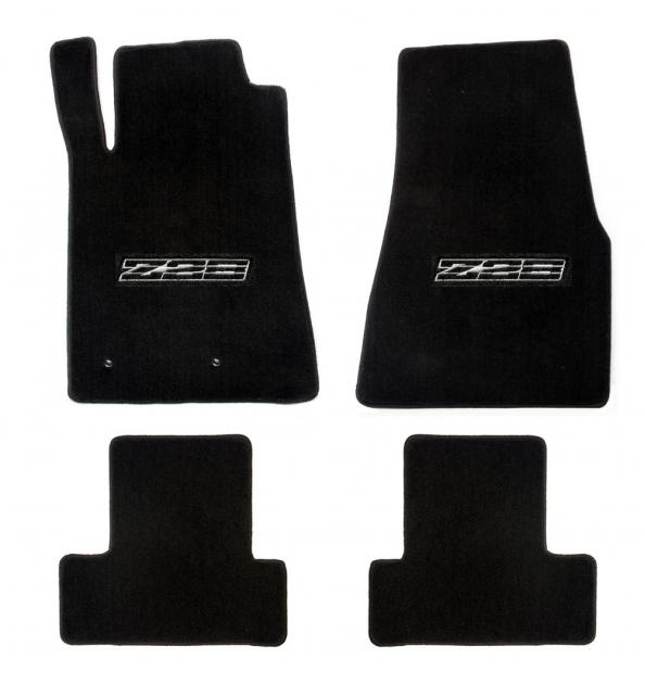 Camaro Floor Mats, 4 Piece Lloyd® Velourtex™, with Z28 Logo in Black