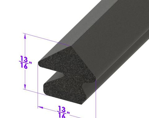 Metro Moulded Parts Trunk Seal. Sponge Rubber. Sold by the Foot. LP 64