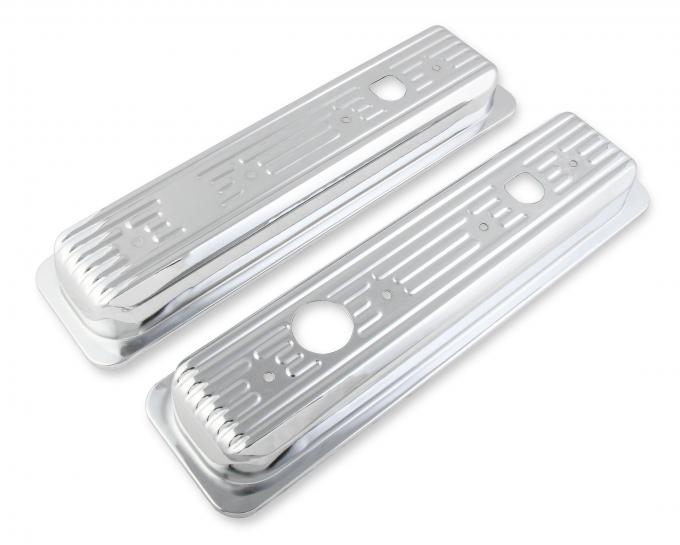 Mr. Gasket Chrome Valve Covers Caps 9847