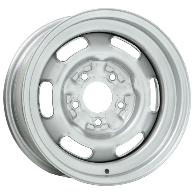 Wheel Vintiques 14x7 Pontiac Rallye I Silver 5x4.75" bolt 4.25" backspace 59-4734044