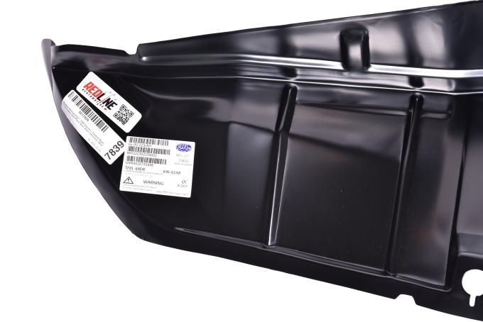 Redline Restomotive® 1969 Camaro / Firebird Right Trunk Lower Side Panel Drop Down Extension (High Quality)
