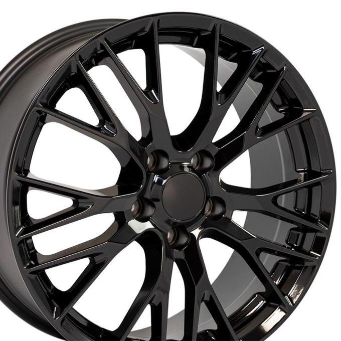 OE Replica Wheels CV22C - 19" Replica Wheel CV22 Fits Chevrolet Corvette - C7 Z06 Rim 19x8.5 Black Wheel CV22C-19085-5475-56B