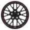 OE Replica Wheels CV08A - 17" Replica Wheel CV08A Fits Chevrolet Corvette - C6 ZR1 Rim 17x9.5 Redline CV08A-17095-5475-54BR