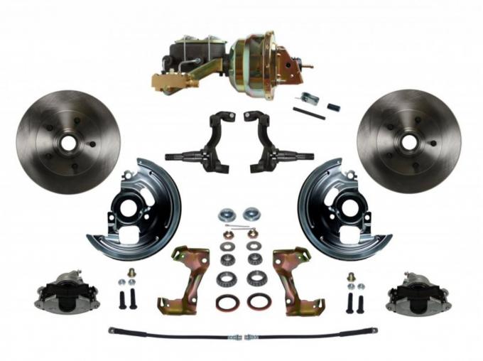 Leed Brakes Power Front Kit with Plain Rotors and Zinc Plated Calipers FC1002-M1A1