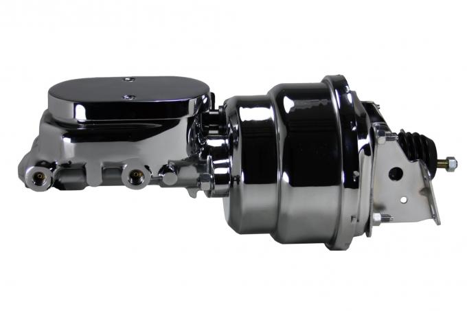Leed Brakes Power booster kit 7 inch dual booster 1 inch flat top (Chrome) PBKT1017