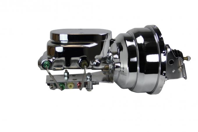 Leed Brakes Power booster kit 8 inch dual booster 1 inch flat top disc/drum (Chrome) PBKT1050