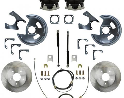 Leed Brakes Rear Disc Brake Kit with Plain Rotors and Zinc Plated Calipers RC1003