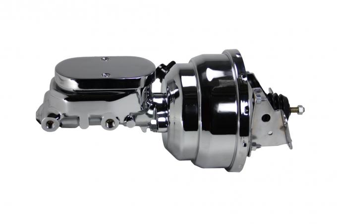 Leed Brakes Power booster kit 8 inch dual booster 1-1/8 inch flat top (Chrome) PBKT1044
