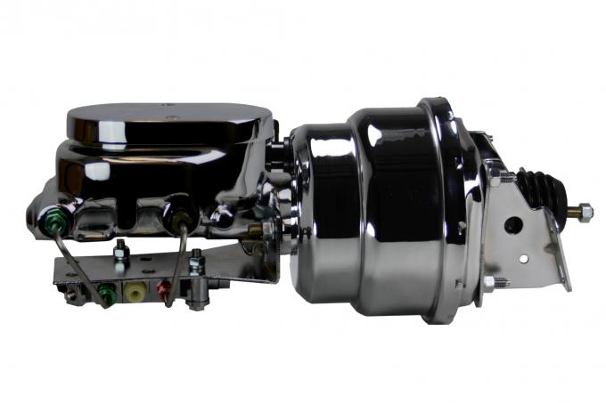 Leed Brakes Power booster kit 7 inch dual booster 1-1/8 inch flat top disc/disc (Chrome) PBKT1014