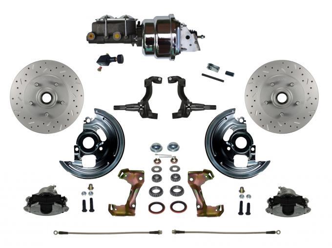 Leed Brakes Power Front Kit with Drilled Rotors and Zinc Plated Calipers FC1002-LB05X