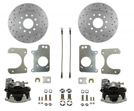 Leed Brakes Rear Disc Brake Kit with Drilled Rotors and Zinc Plated Calipers RC1009X