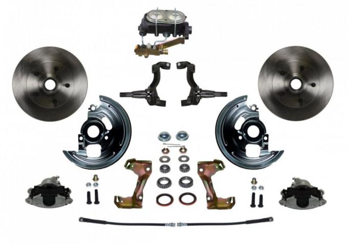 Leed Brakes Manual Front Kit with Plain Rotors and Zinc Plated Calipers FC1002-3A3