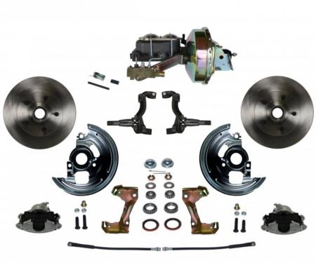 Leed Brakes Power Front Kit with Plain Rotors and Zinc Plated Calipers FC1002-E1A1