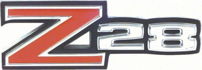 AMD Rear Spoiler Emblem, "Z28", 70-73 Camaro K-3981889