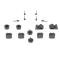 AMD Rubber Bumper Kit, 16 pcs, 67-68 Camaro X305-3567-S