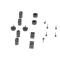 AMD Rubber Bumper Kit, 16 pcs, 67-68 Camaro X305-3567-S