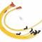 Accel Spark Plug Wire Set, 8mm, Super Stock, Graphite Core, Yellow with HEI Style Boots- 4049
