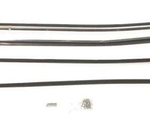 Camaro Window Felt Weatherstrip Kit, Inner And Outer, for Cars without Chrome Moldings, 1970-1981