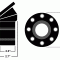 Ridetech Billet aluminum gas cap for 1967-1968 Camaro, locking, anodized Black 81000033