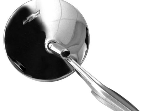 Dynacorn Outer Mirror Round Bowtie 67 Camaro 66-72 Nova, 66-67 Chevelle, Chevy II M1032