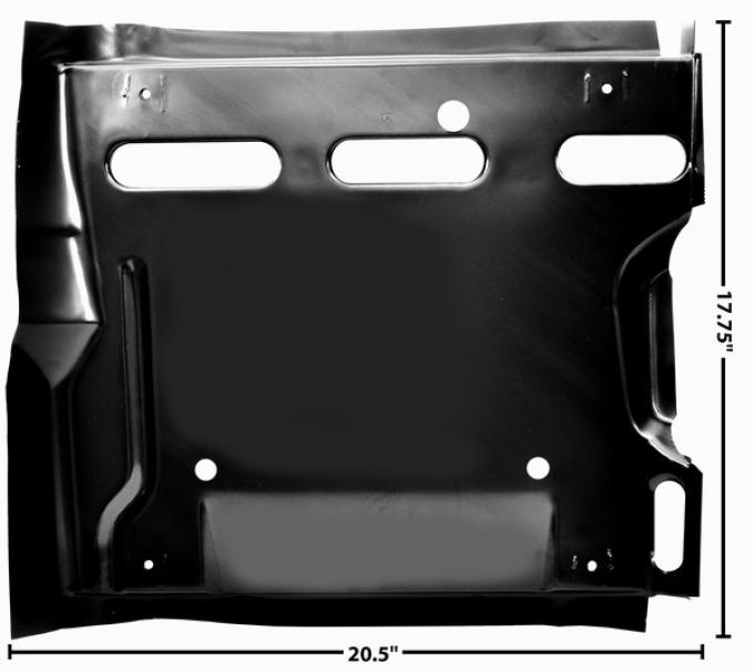 Dynacorn 67-68 Seat Frame Support RH 1052A