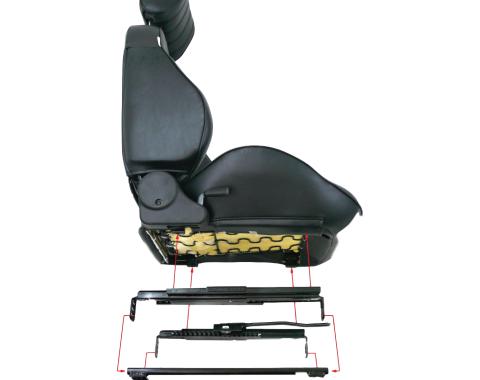 Procar 1967-1969 Chevrolet / Pontiac Adapters Bucket Driver-Left 81204