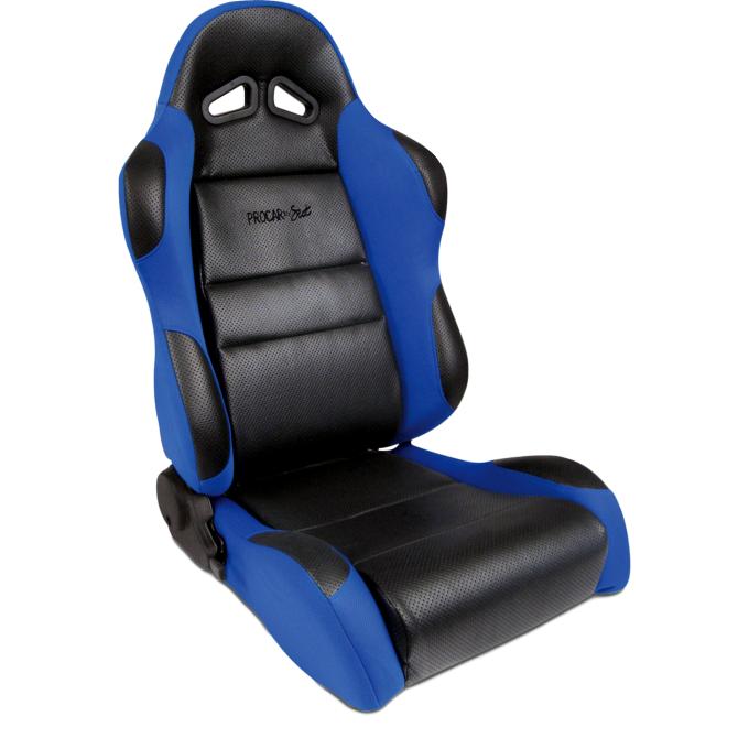 Procar Sportsman&trade; Series 1605 Driver-Left Blue-Black Sport Recliner Seat 80-1605-65L