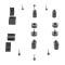 AMD Rubber Bumper Kit, 18 pcs, 69 Firebird X305-5569-S