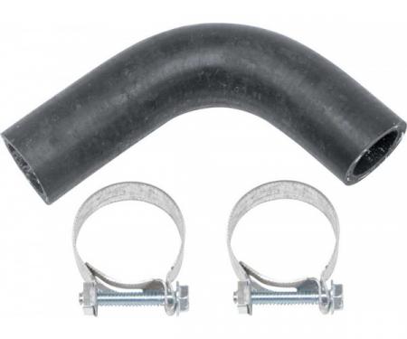 Camaro Water Pump Bypass Hose, Big Block, Molded, With Hose Clamps, 1967-1968