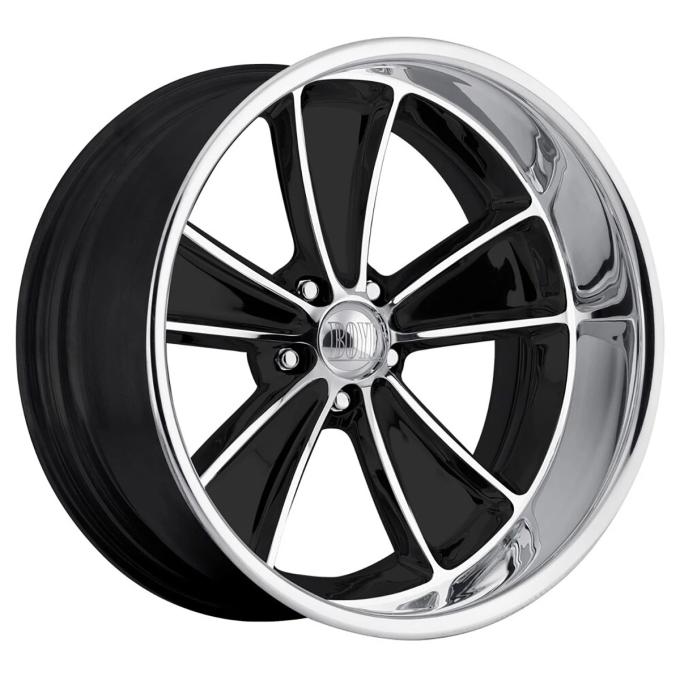 Boyd Coddington 18x7 Speedster Black Machined / Diamond Cut Lip 5x4.5 BS 4 BP BC2-876540B
